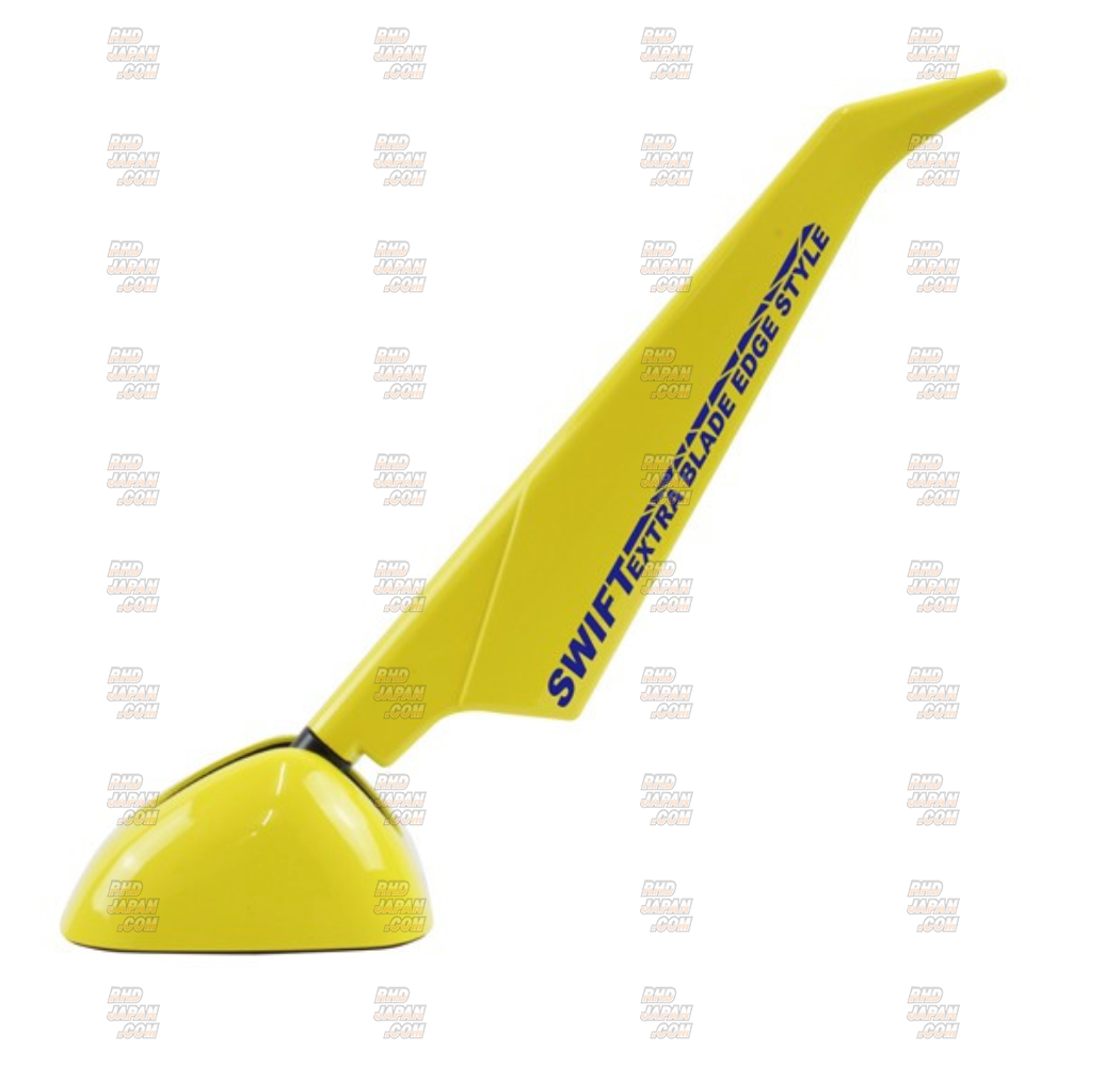 eve corporation Type Blade Antenna Champion Yellow Blue Lettering